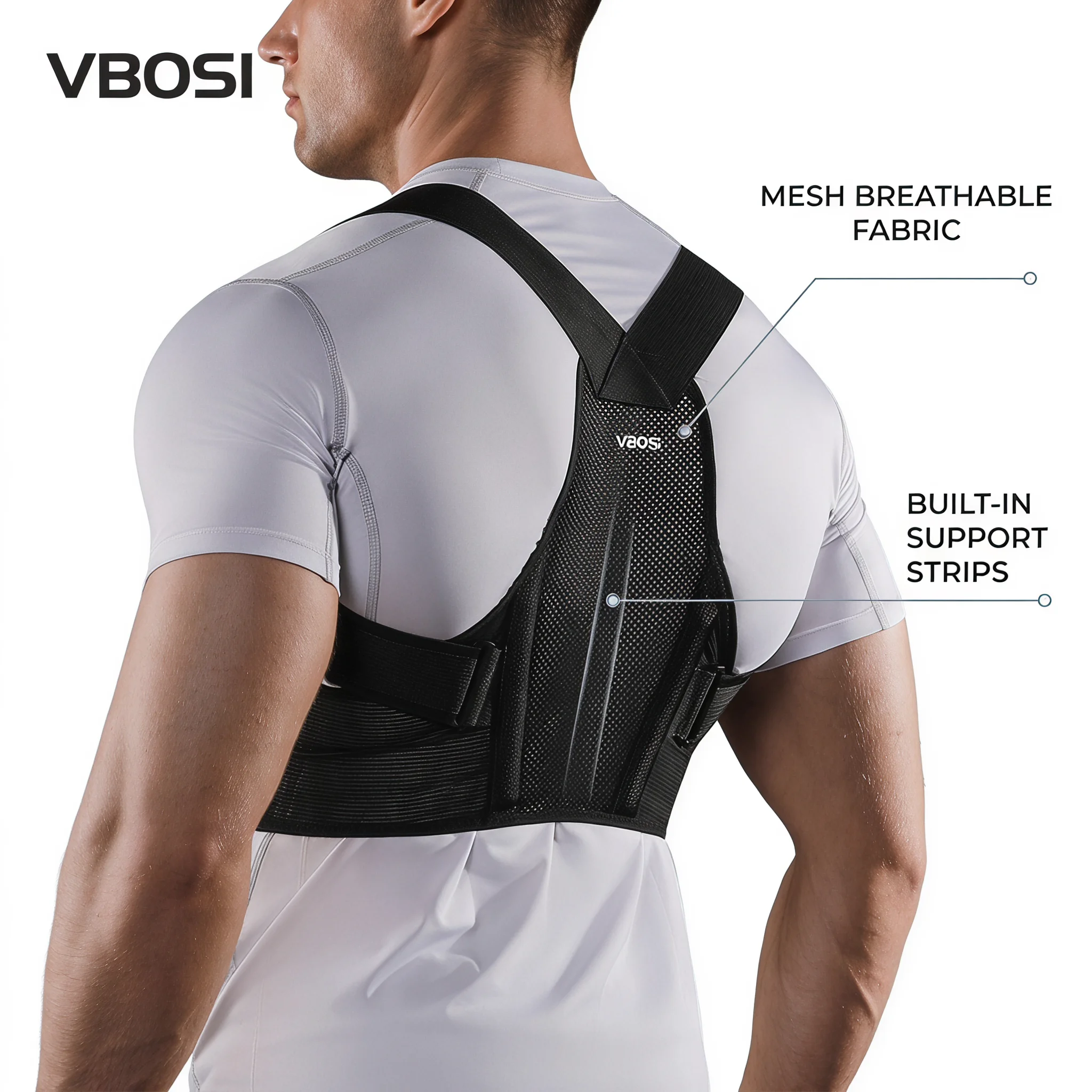 VBOSI Adjustable Posture Corre - Posture Corrector Back 评论和价格