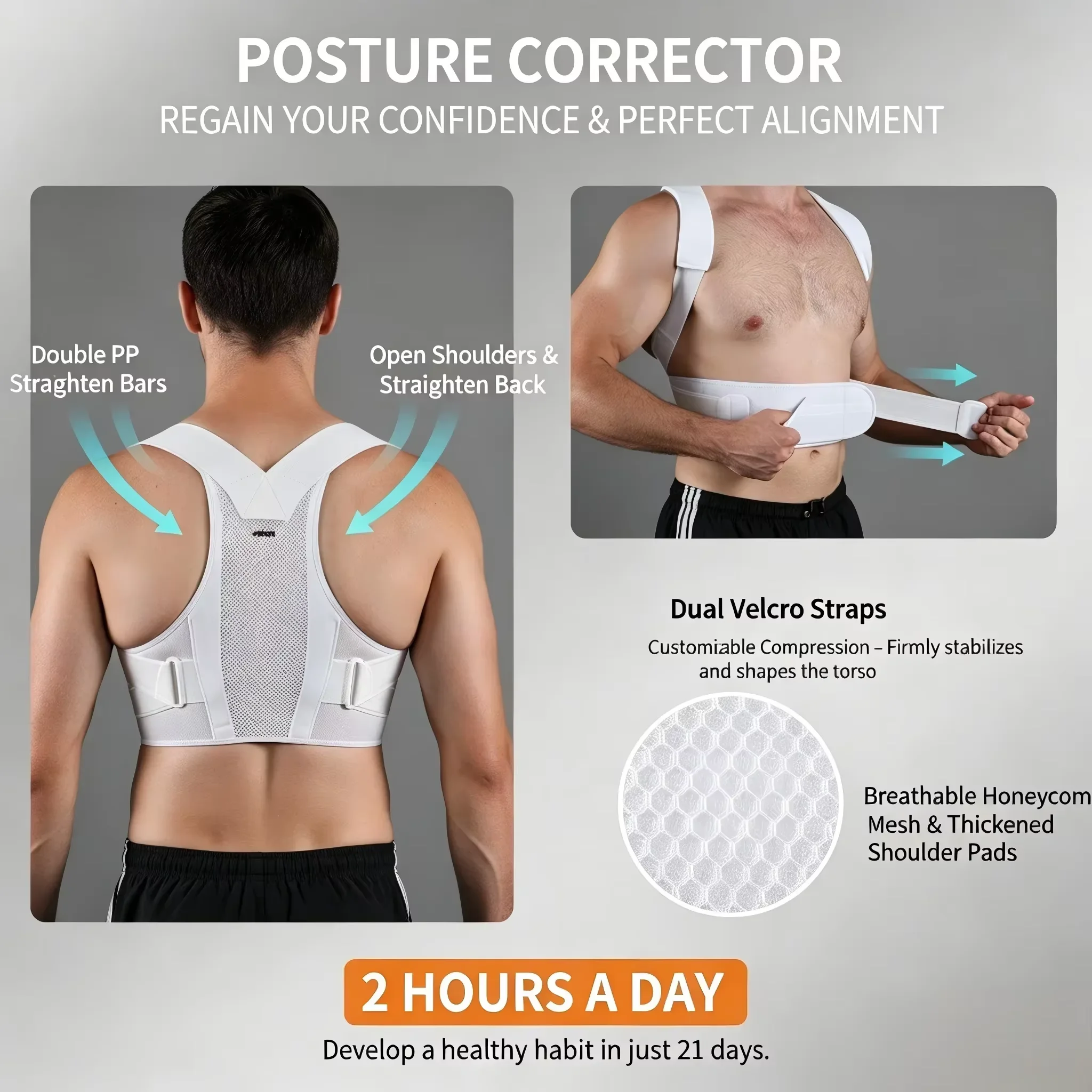 VBOSI Adjustable Posture Corre - Posture Corrector Back 评论和价格